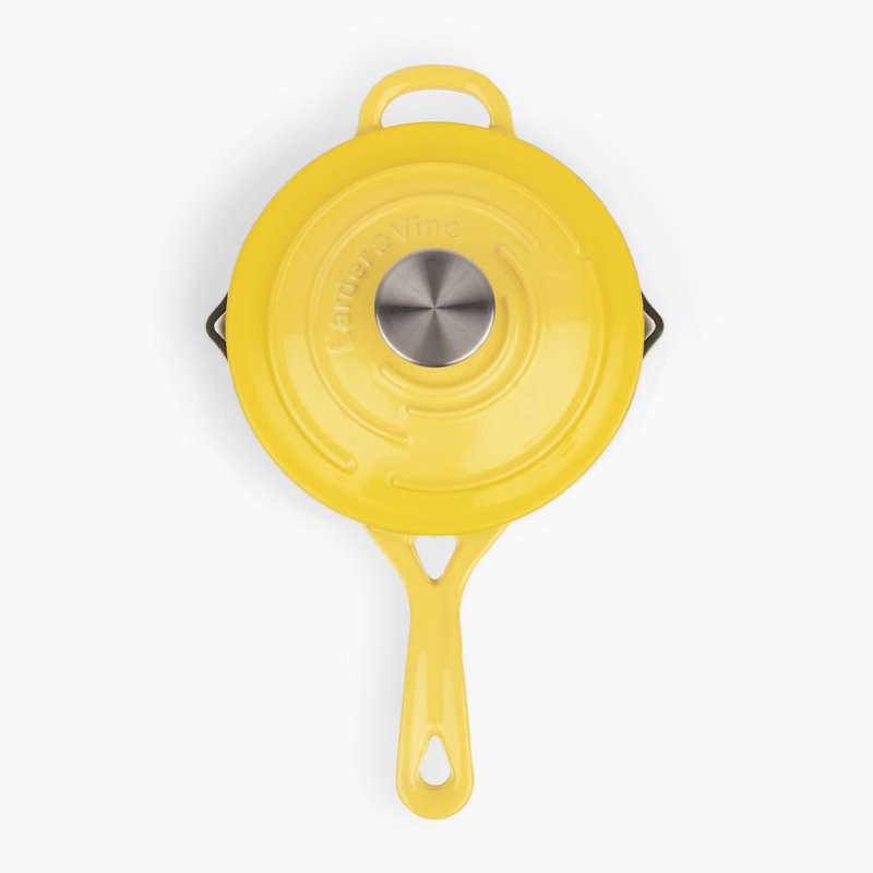 Larder & Vine 2.2 qt. Cast Iron Saucepan with Lid Wayfair